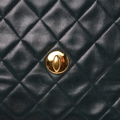 Chanel Lambskin Quilted XL Jumbo Single Flap Green 16 of 18