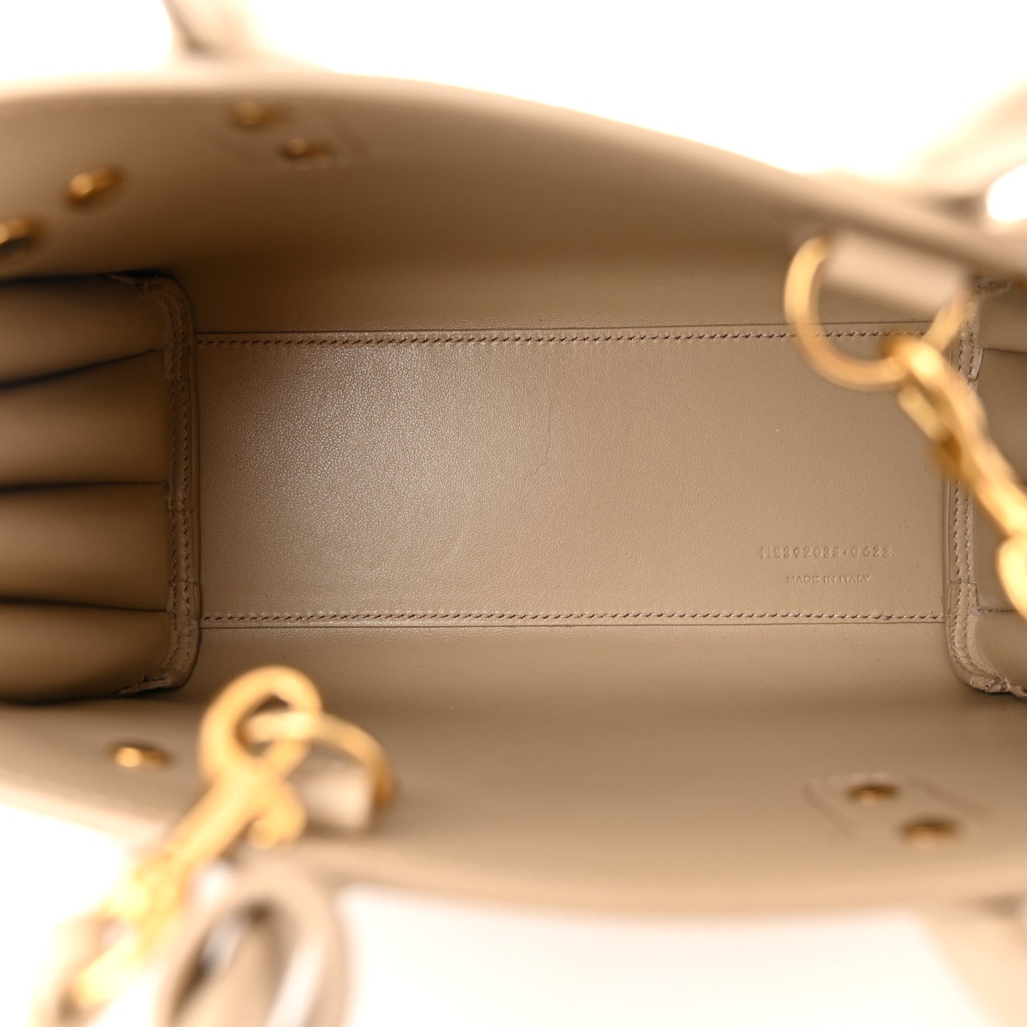 Grained Calfskin Nano Sac De Jour Sea Salt