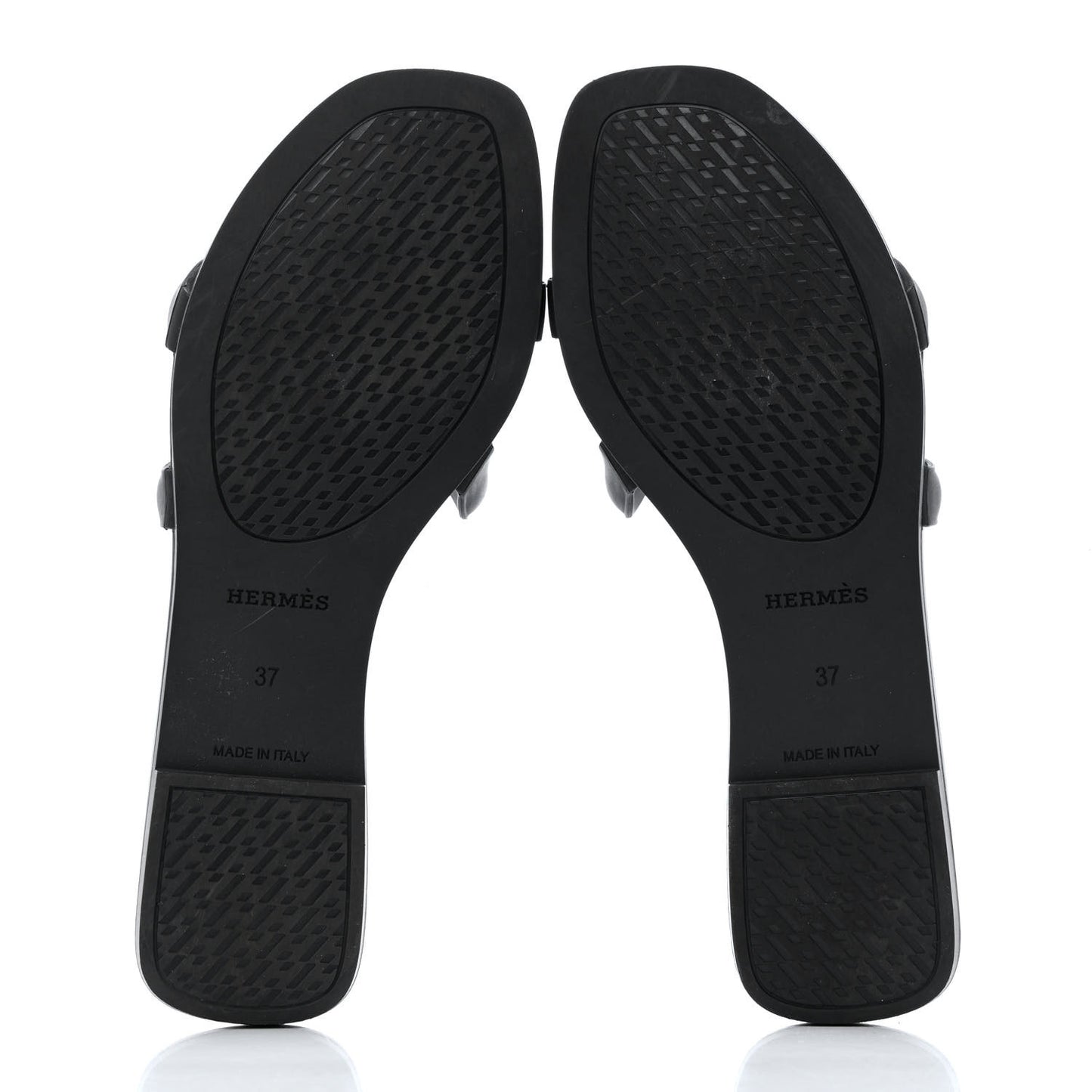 Rubber Aloha Sandals 37 Black