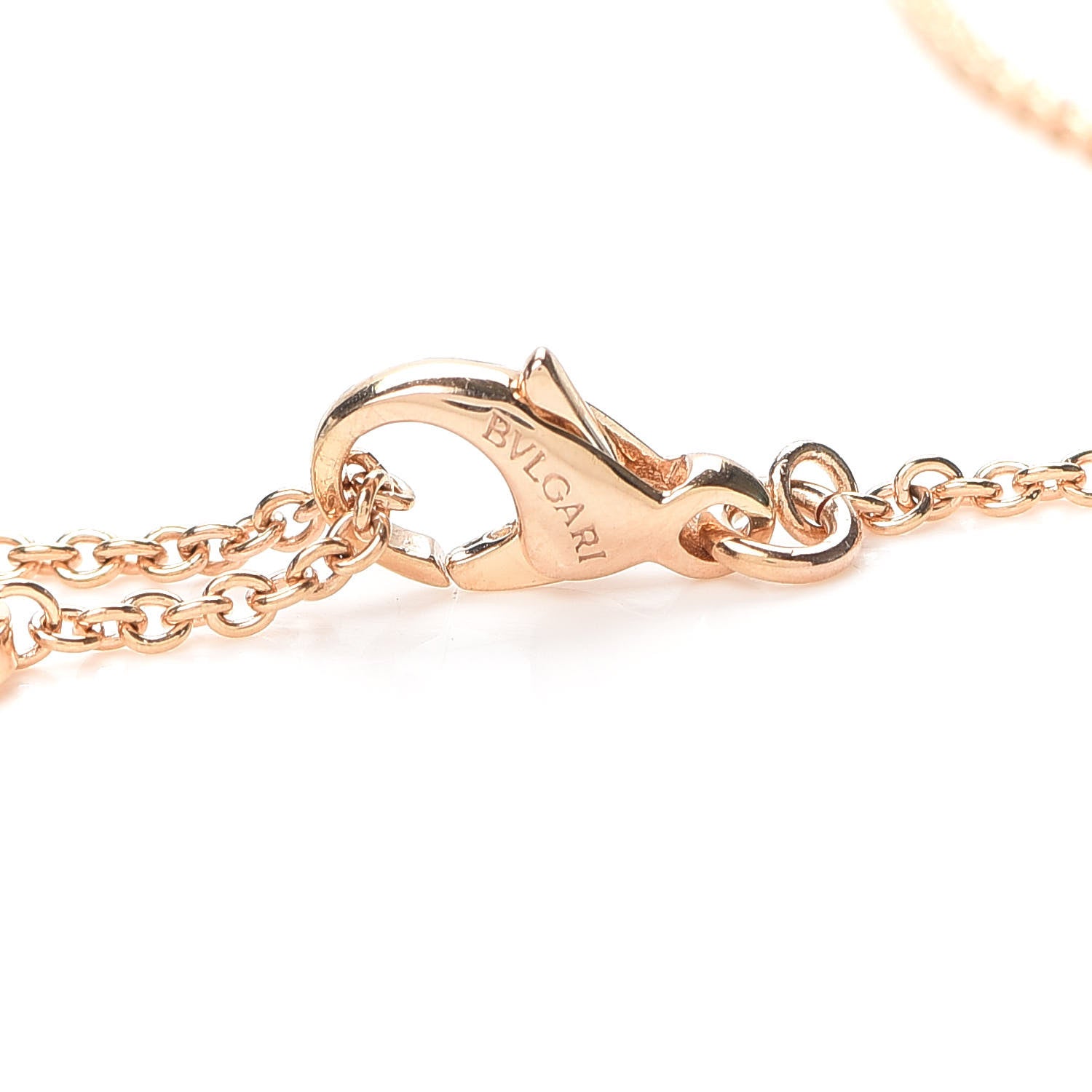 Bulgari 18K Rose Gold White Ceramic B.Zero1 Pendant Necklace 4 of 6