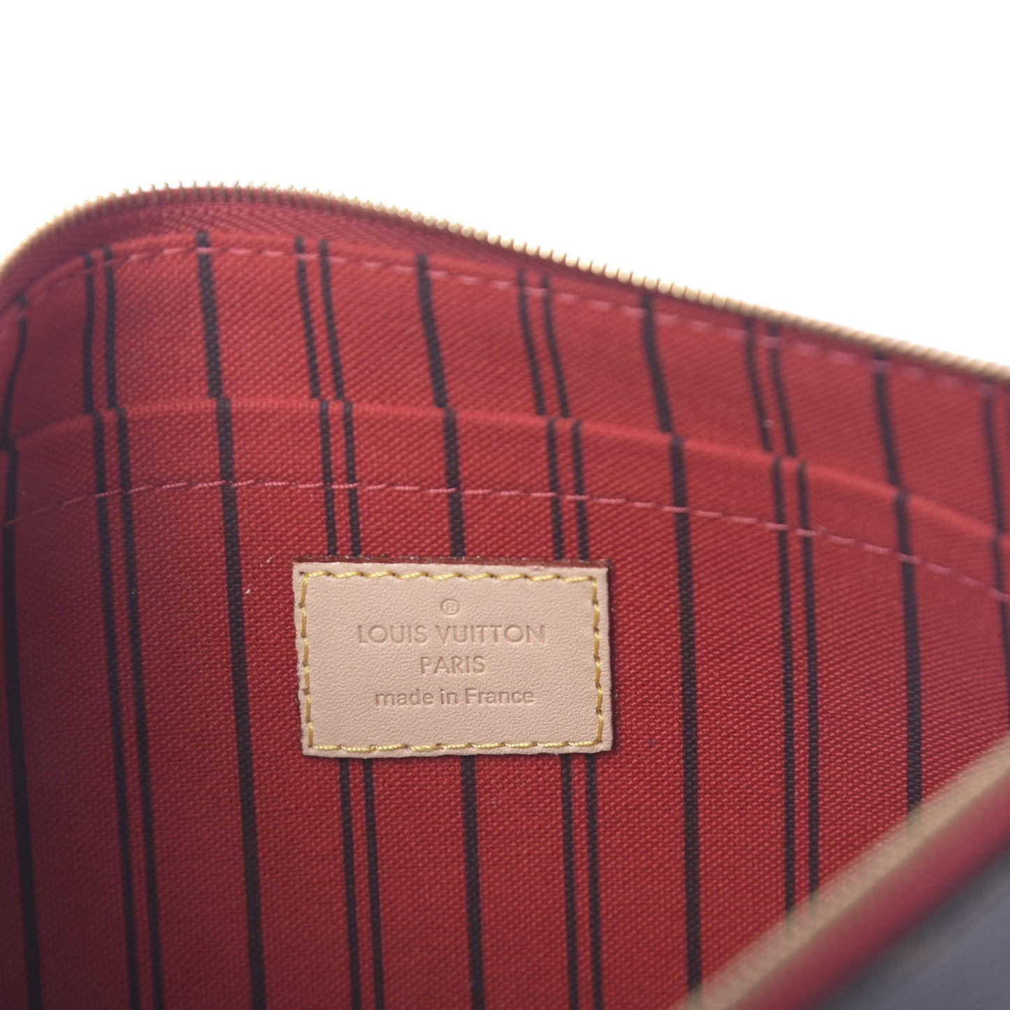 Monogram Neverfull MM GM Pochette Cherry