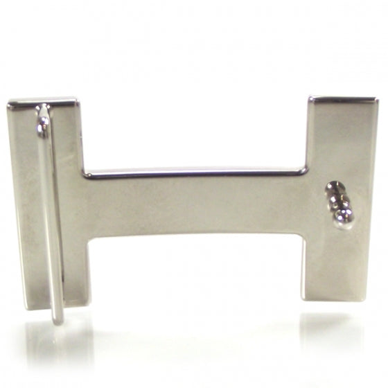 Palladium H Belt Buckle White