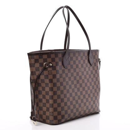 Louis Vuitton Damier Ebene Neo Neverfull MM Rose Ballerine 3 of 9