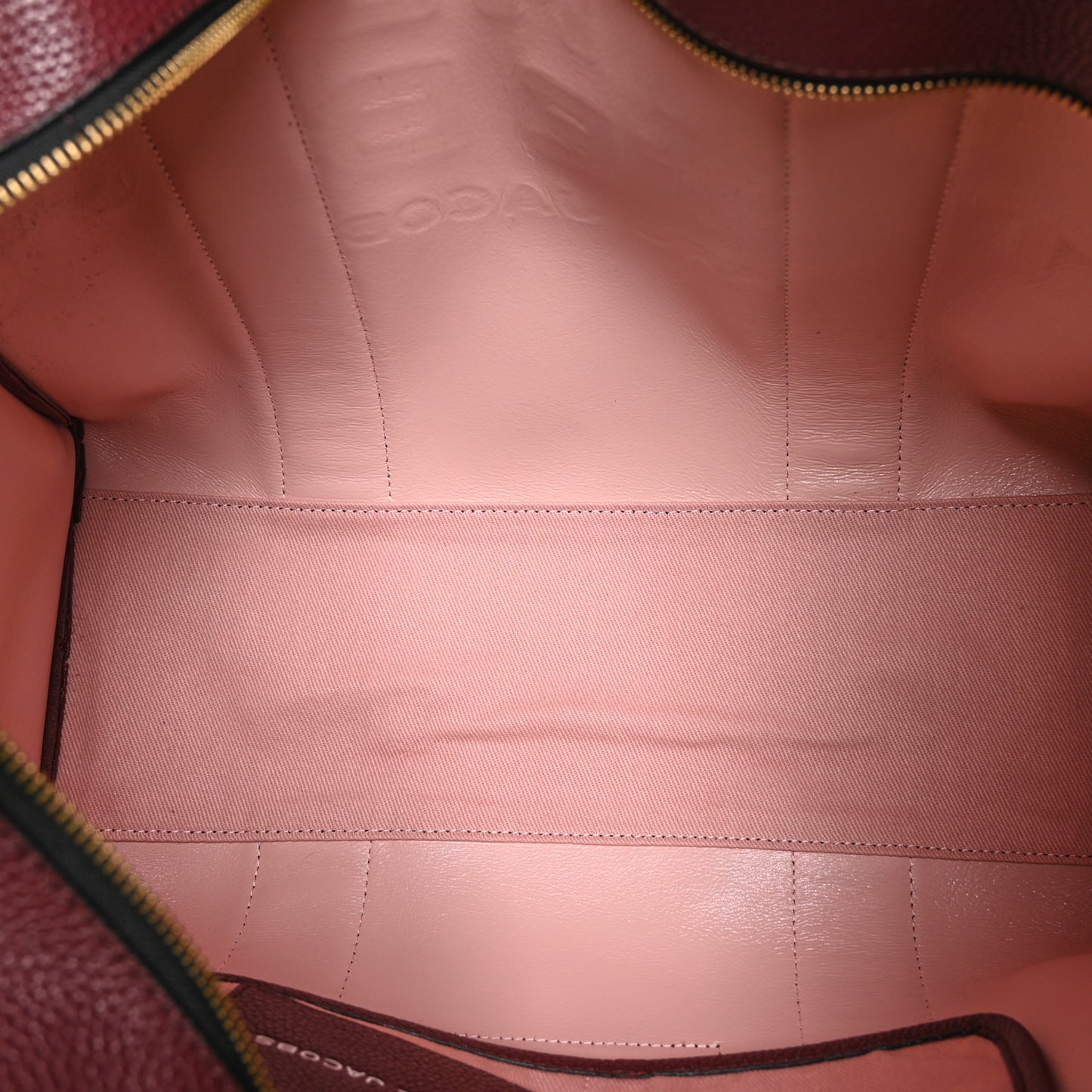 Grained Calfskin Large The Tote Bag Chianti