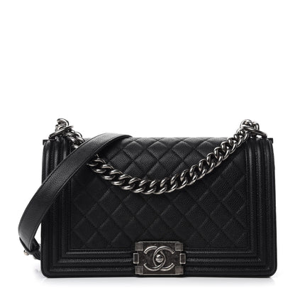 Chanel Caviar Quilted Medium Boy Flap Black 1 of 11