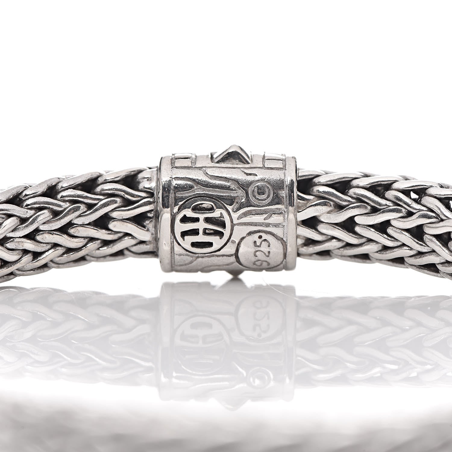 John Hardy Sterling Silver Black Sapphire 6.5mm Classic Chain Bracelet 4 of 5