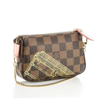 Louis Vuitton Damier Ebene 2014 Christmas Animation Mini Pochette Accessories 3 of 7