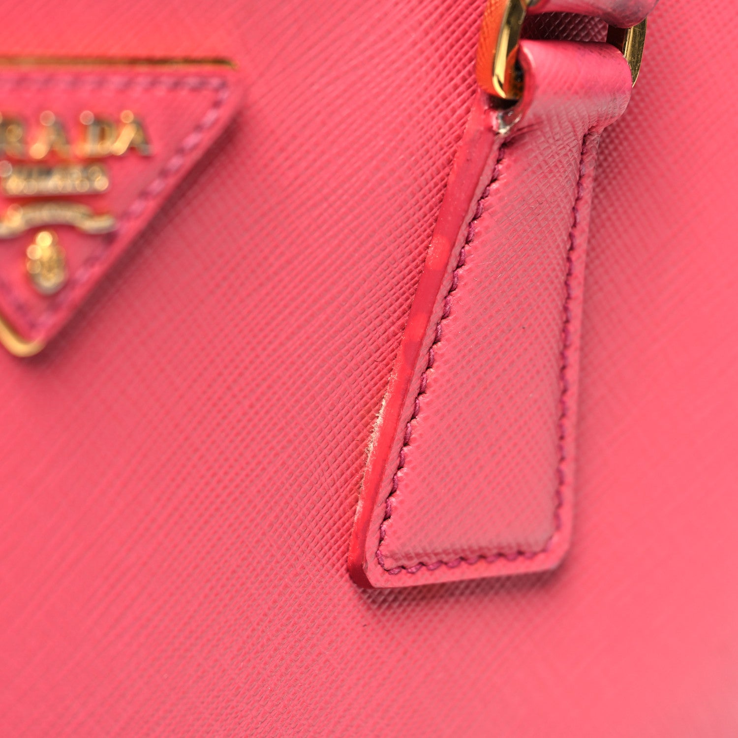Prada Saffiano Medium Galleria Double Zip Tote Fuxia 19 of 19