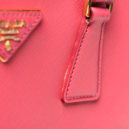 Prada Saffiano Medium Galleria Double Zip Tote Fuxia 19 of 19