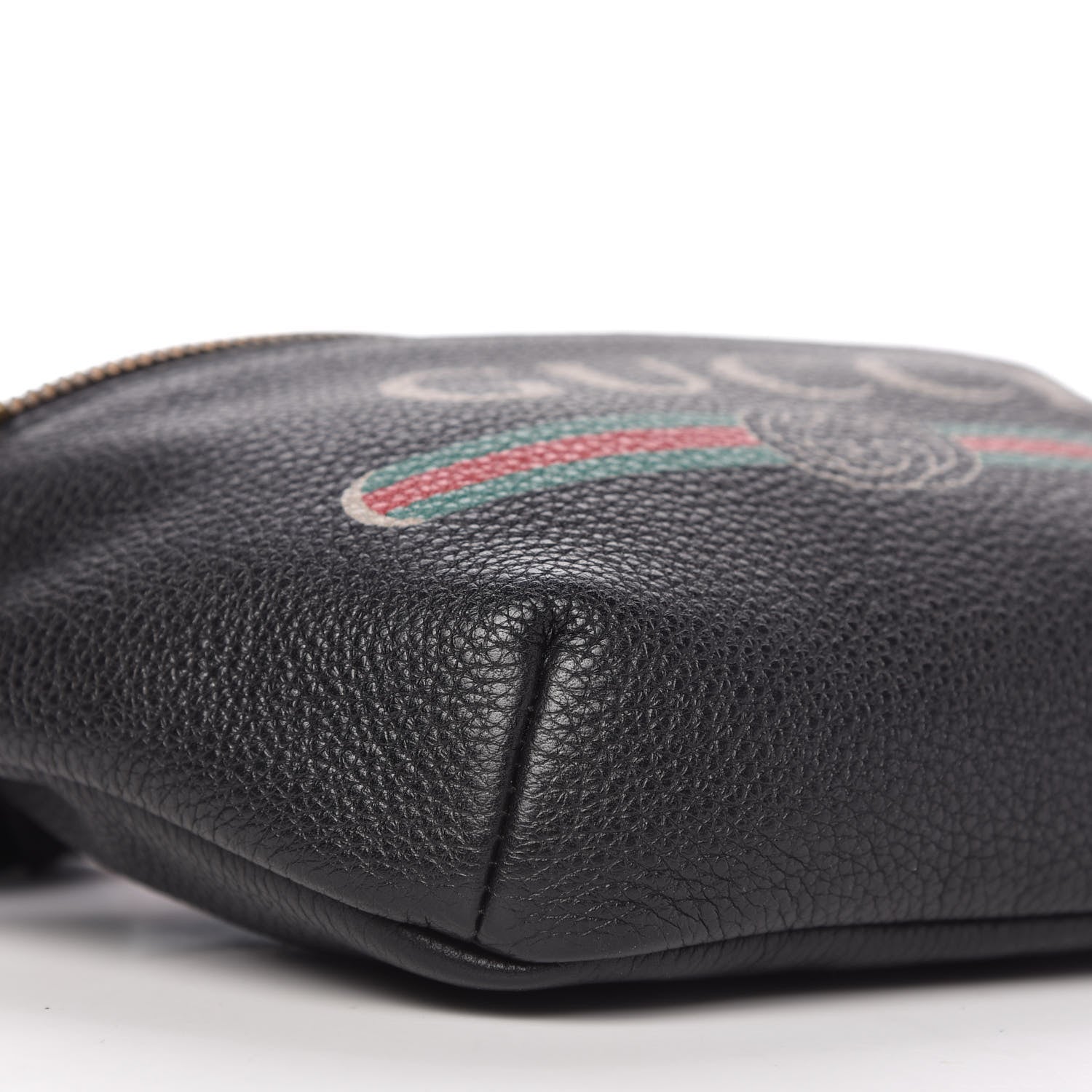 Gucci Grained Calfskin Small Logo Belt Bag Black 6 of 11