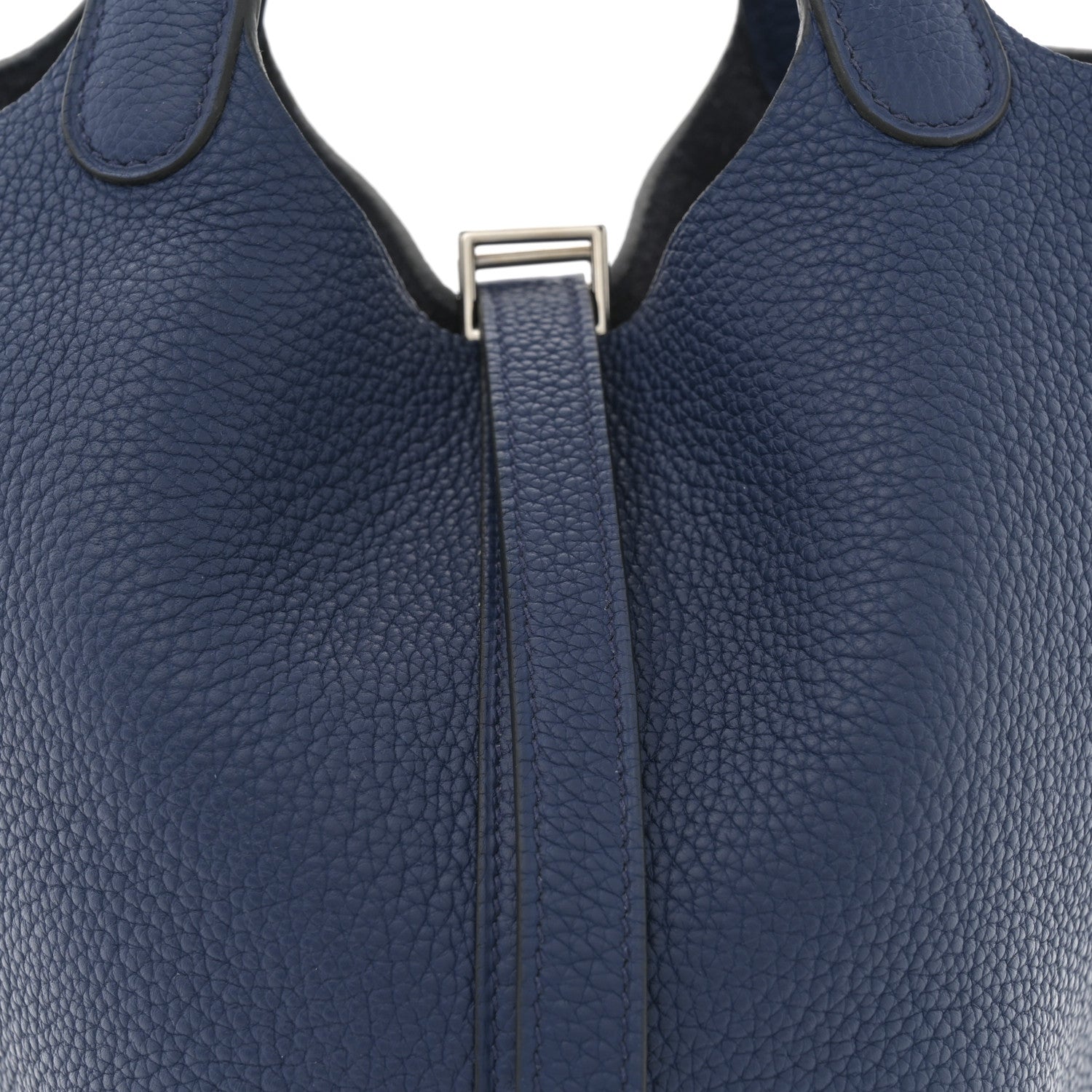 Hermes Taurillon Clemence Picotin Lock 18 PM Bleu Encre 8 of 10