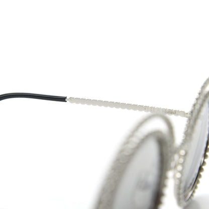 Chanel Pearl Round Sunglasses 71139 Silver 7 of 9