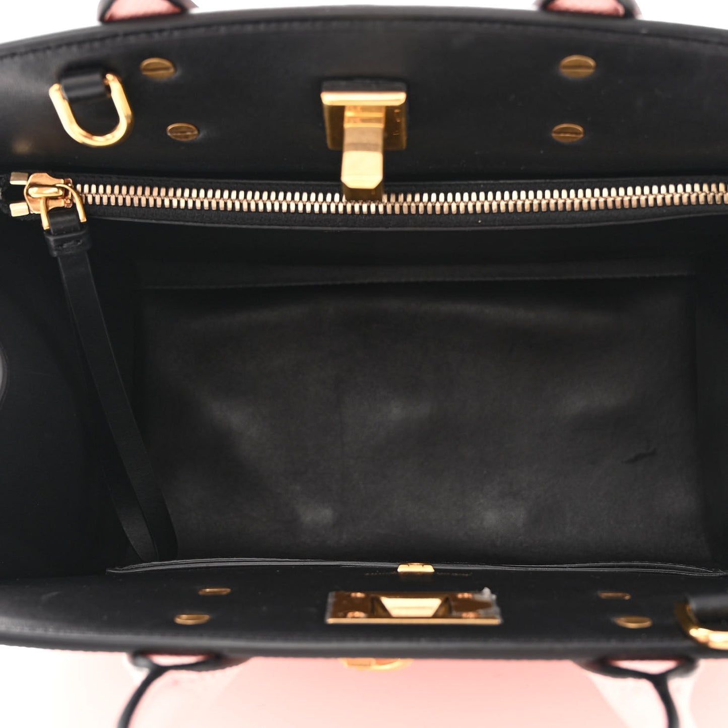 Hammered Calfskin Medium The Studio Box Bag Pink