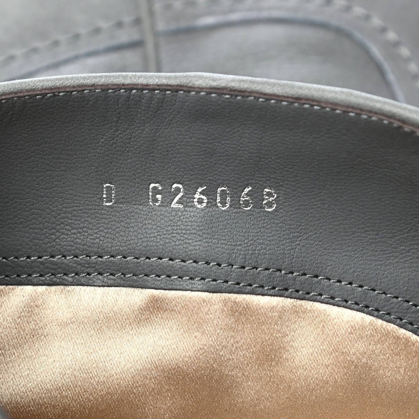 Calfskin Ascot CC Boots 37.5 Gray