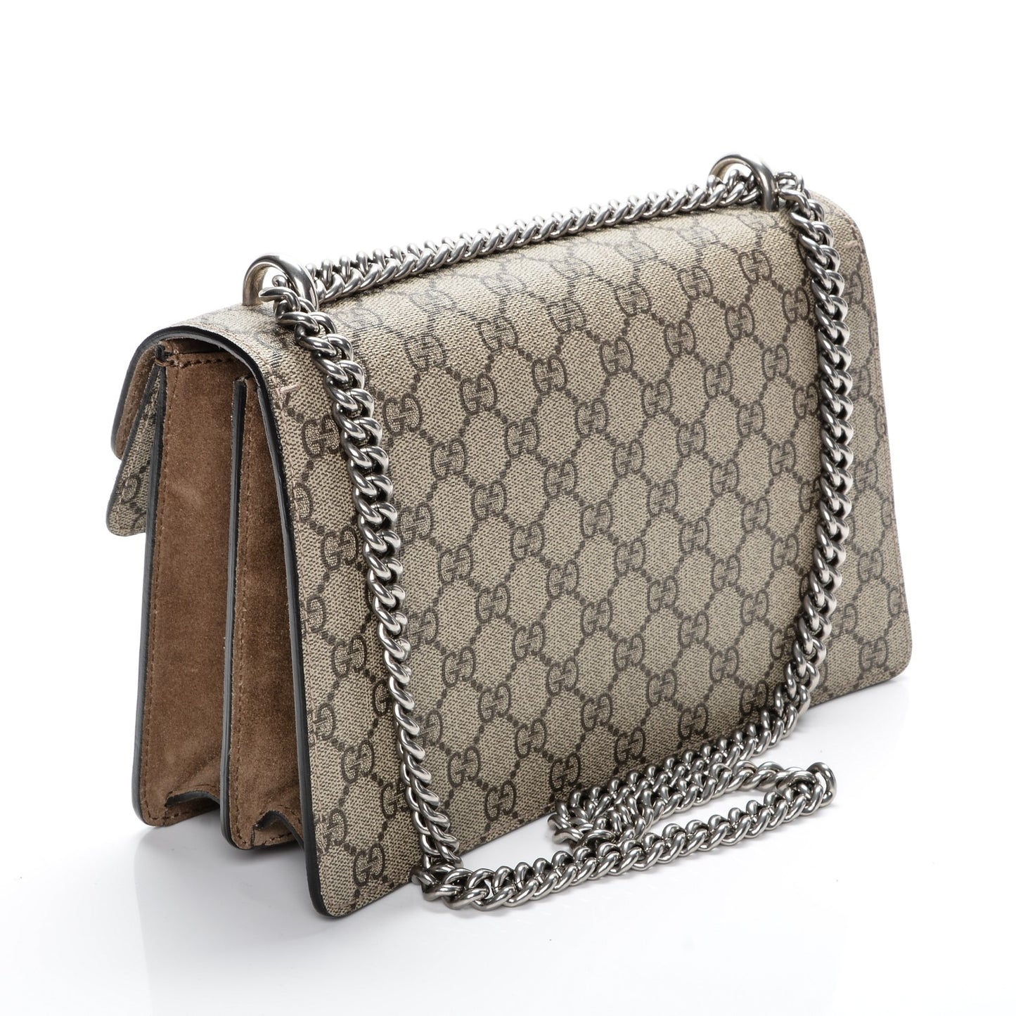 GG Supreme Monogram Small Dionysus Shoulder Bag Taupe