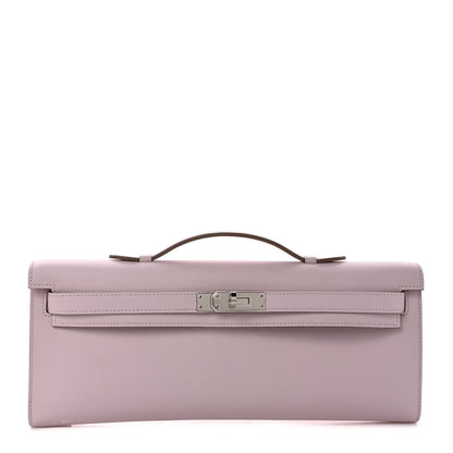 Hermes Swift Kelly Cut Clutch Pochette Mauve Pale 1 of 7