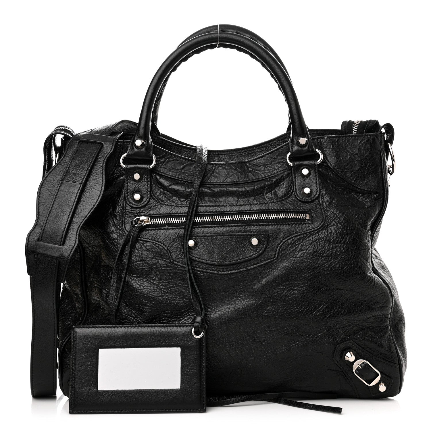Balenciaga Agneau Classic Silver Hardware Velo Black 1 of 10