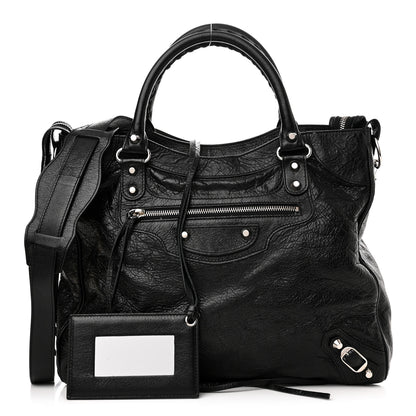 Balenciaga Agneau Classic Silver Hardware Velo Black 1 of 10