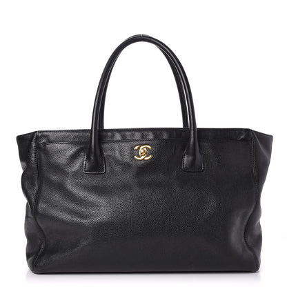 Chanel Calfskin Cerf Executive Shopper Tote Black 1 of 8