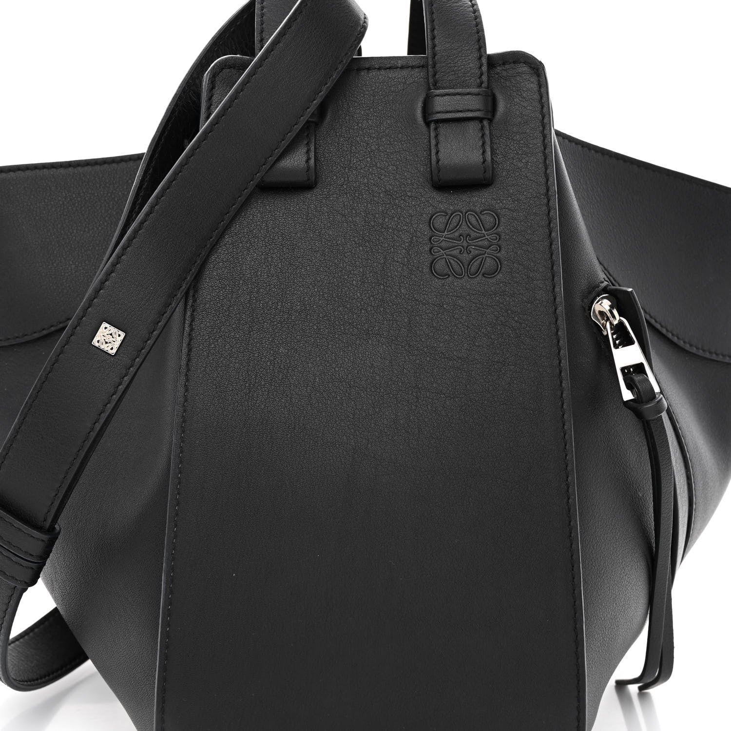 Loewe Calfskin Small Hammock Shoulder Bag Black 8 of 10