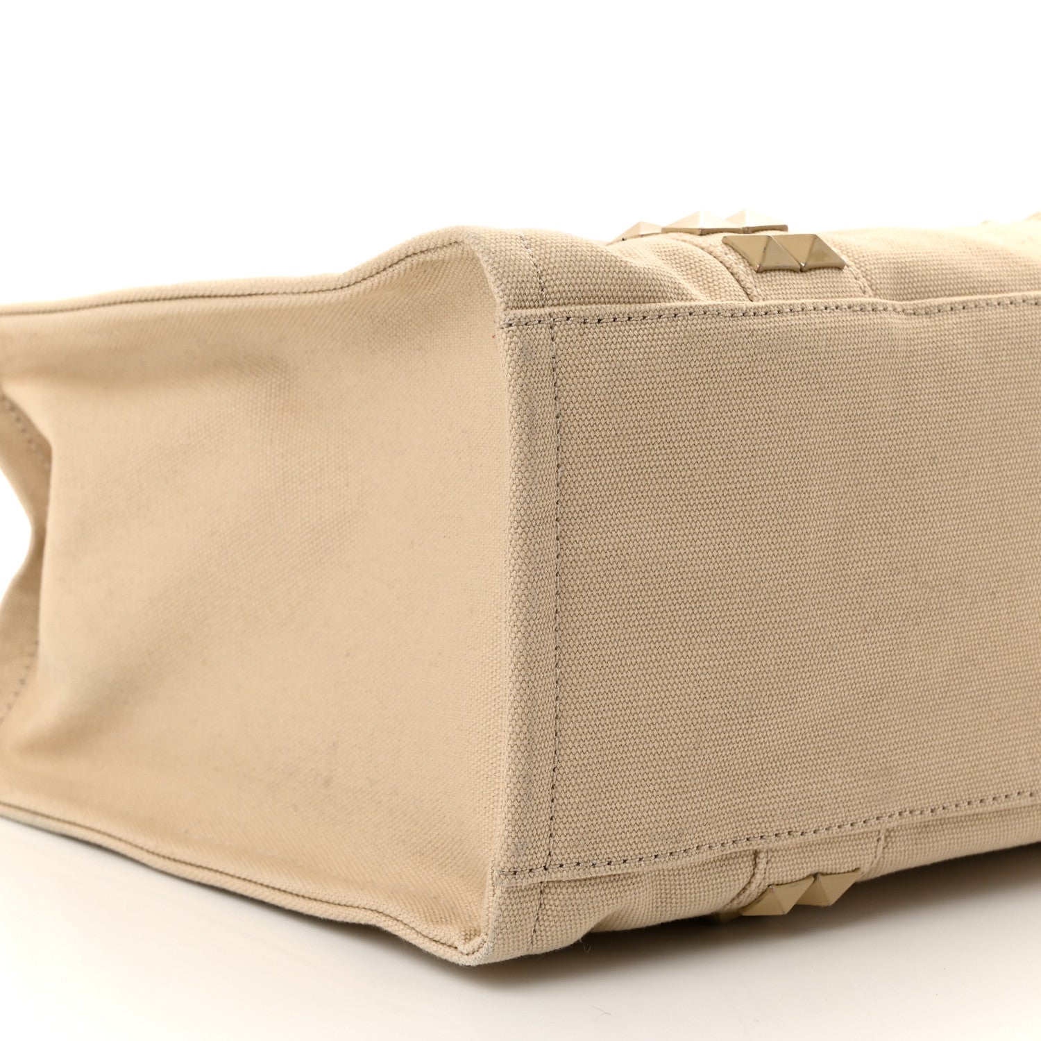 Marc Jacobs Cotton Canvas Medium The Stud Tote Bag Beige 9 of 10