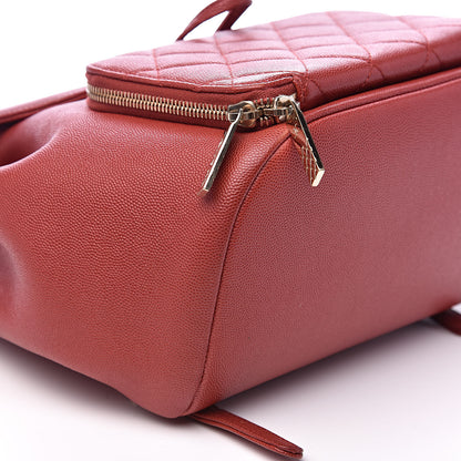 Chanel Caviar Quilted Business Affinity Backpack Dark Red 8 of 9