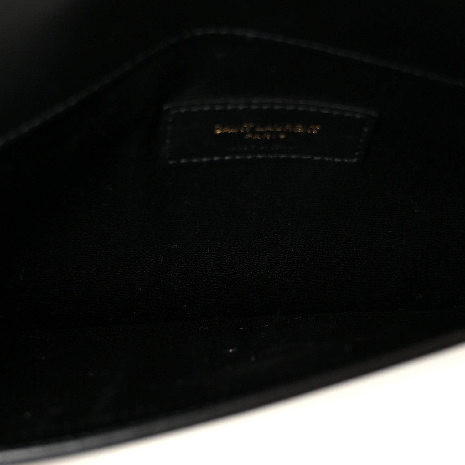 Saint Laurent Patent Calfskin Monogram Uptown Clutch Black 5 of 8