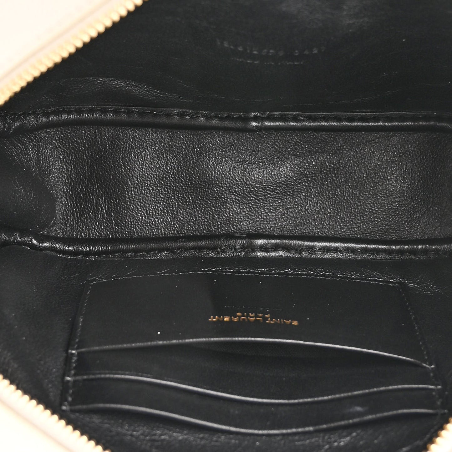 Grain De Poudre Matelasse Monogram Mini Lou Camera Bag Crema Soft