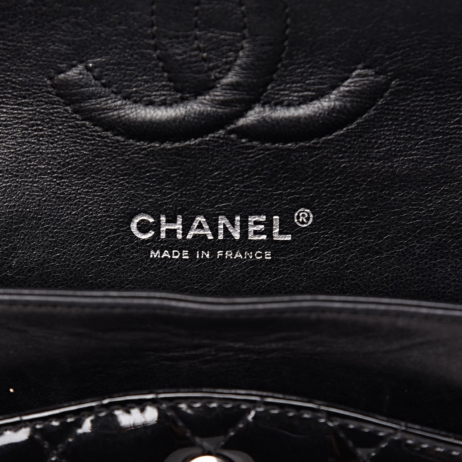 Chanel Patent Quilted Medium Double Flap Black 6 of 17