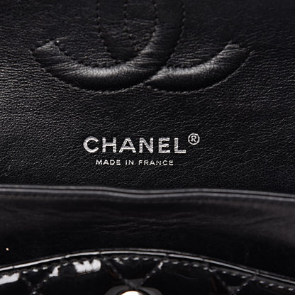 Chanel Patent Quilted Medium Double Flap Black 6 of 17