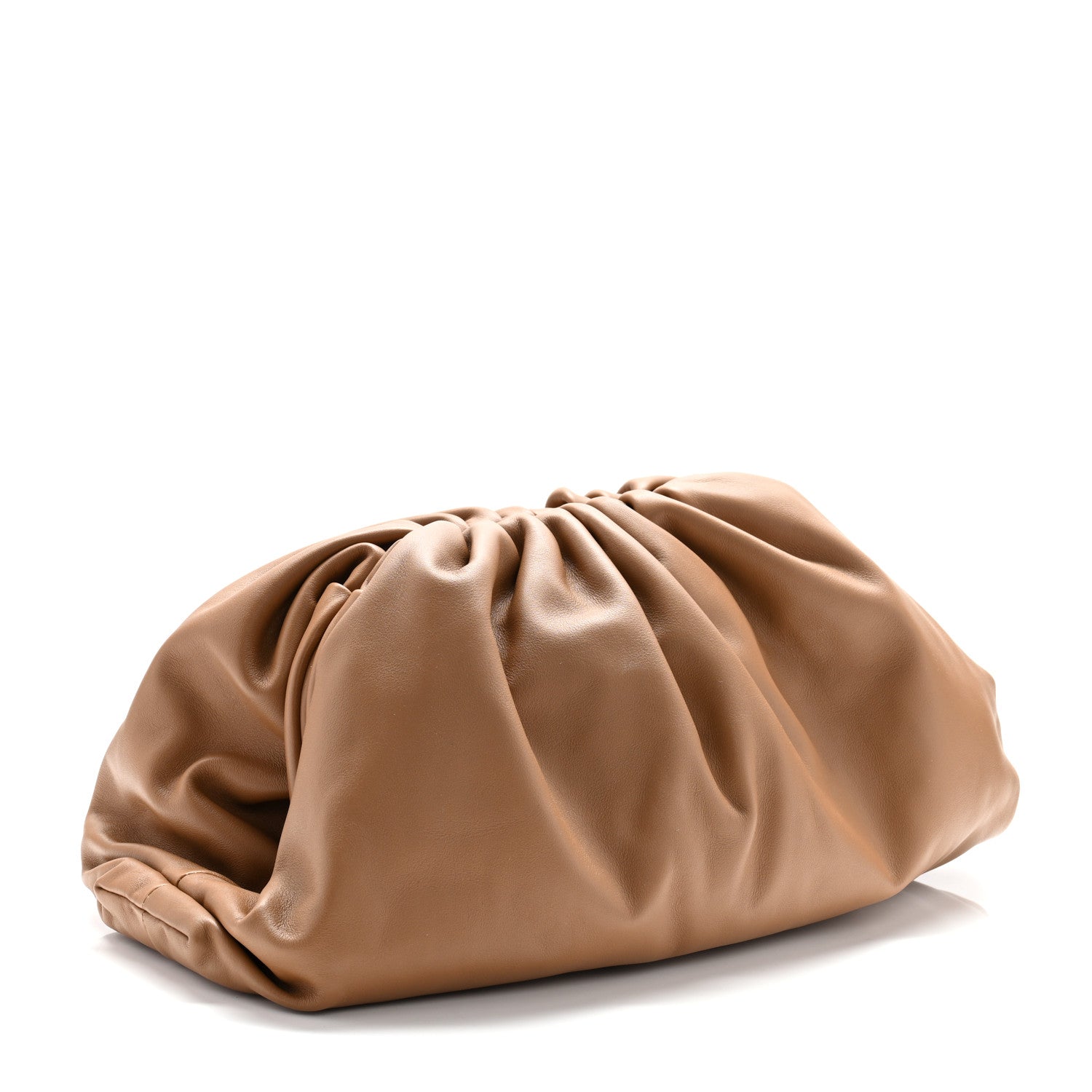 Bottega Veneta Smooth Butter Calf The Pouch Oversized Clutch Cammello 3 of 10