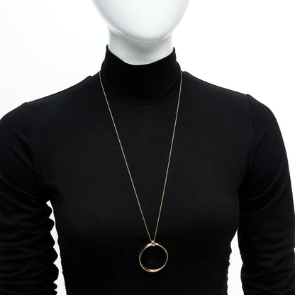 Tiffany 18k Yellow Gold Paloma Picasso Large Melody Circle Pendant Necklace 2 of 6