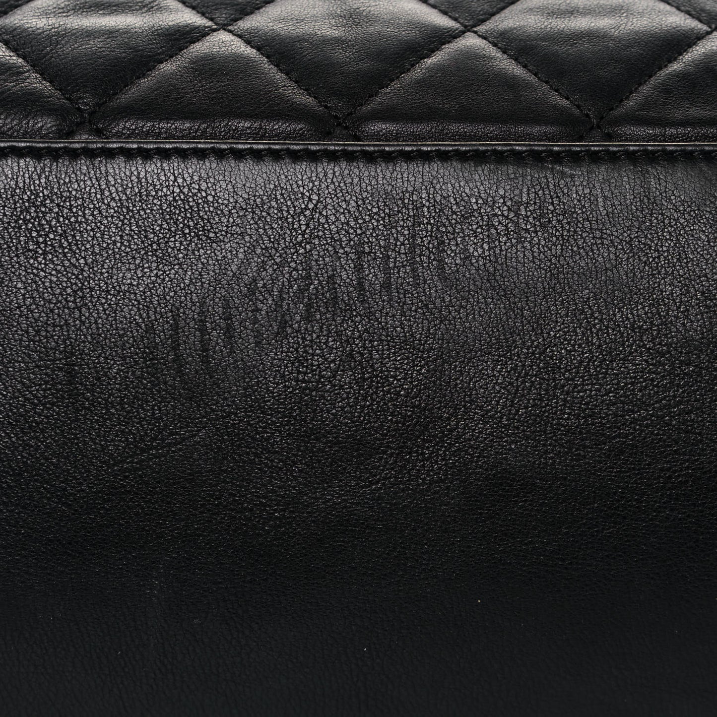 Calfskin Quilted Large Chain Me Hobo Black