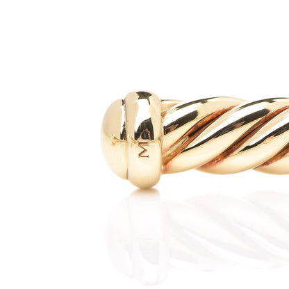 David Yurman 18K Yellow Gold 4mm Cablespira Bracelet 5 of 5