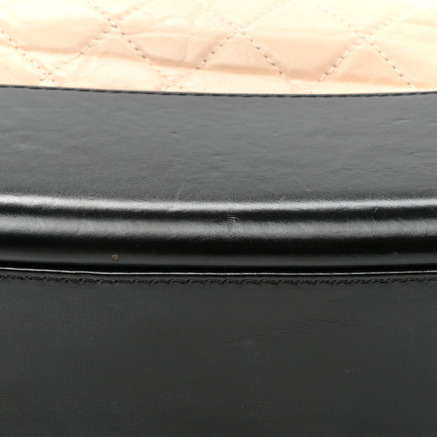 Chanel Aged Calfskin Quilted Medium Gabrielle Hobo Beige Black 14 of 15