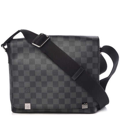 Louis Vuitton Damier Graphite District PM 1 of 9