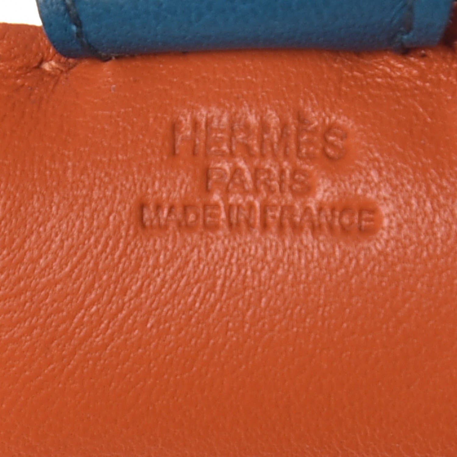 Hermes Milo Lambskin Grigri Rodeo Horse Bag Charm PM Feu Celeste Bleu Izmir 3 of 4