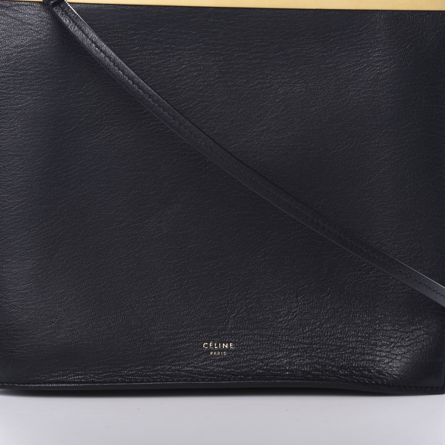 Smooth Calfskin Mini Clasp Bag Black