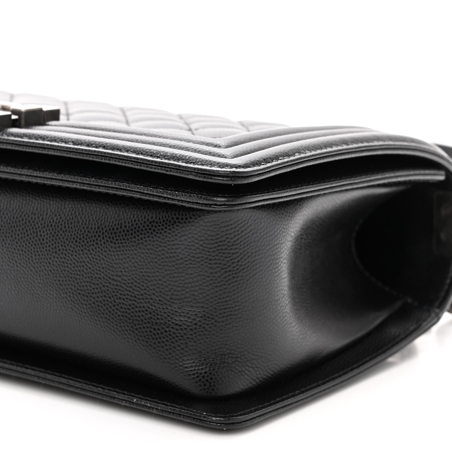 Chanel Caviar Quilted Medium Boy Flap Black 10 of 11
