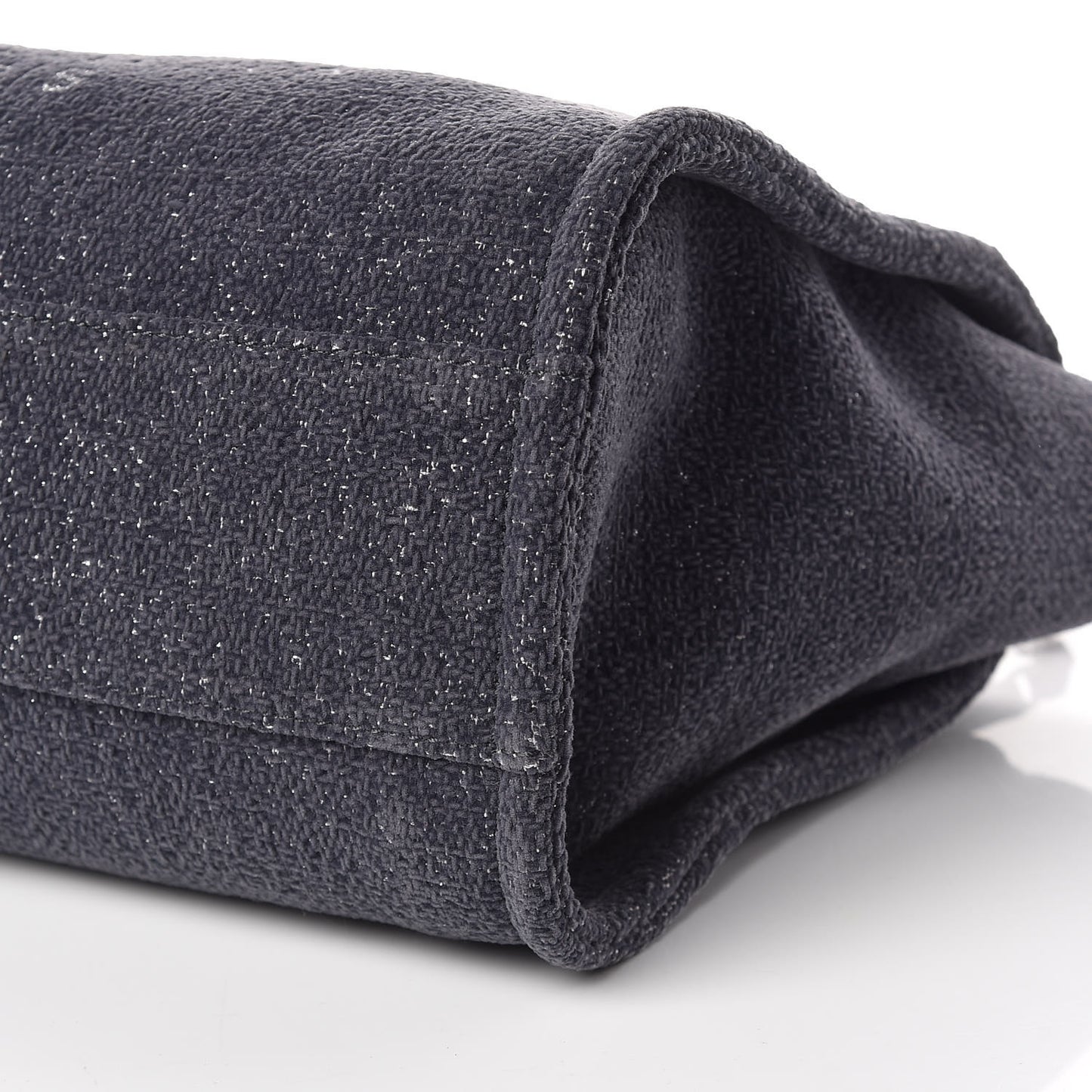Lurex Boucle Small Deauville Tote Grey
