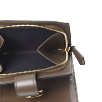 Fendi Vitello Soft F is Fendi Bi-Color FF 1974 Embossed Compact Wallet Maya Black 5 of 8