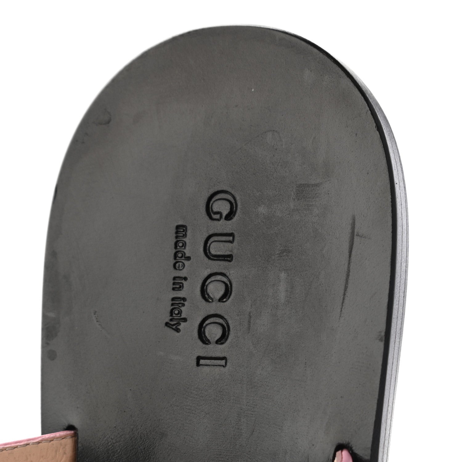 Gucci Calfskin GG Marmont Thong Sandals 37.5 Wild Rose 10 of 10