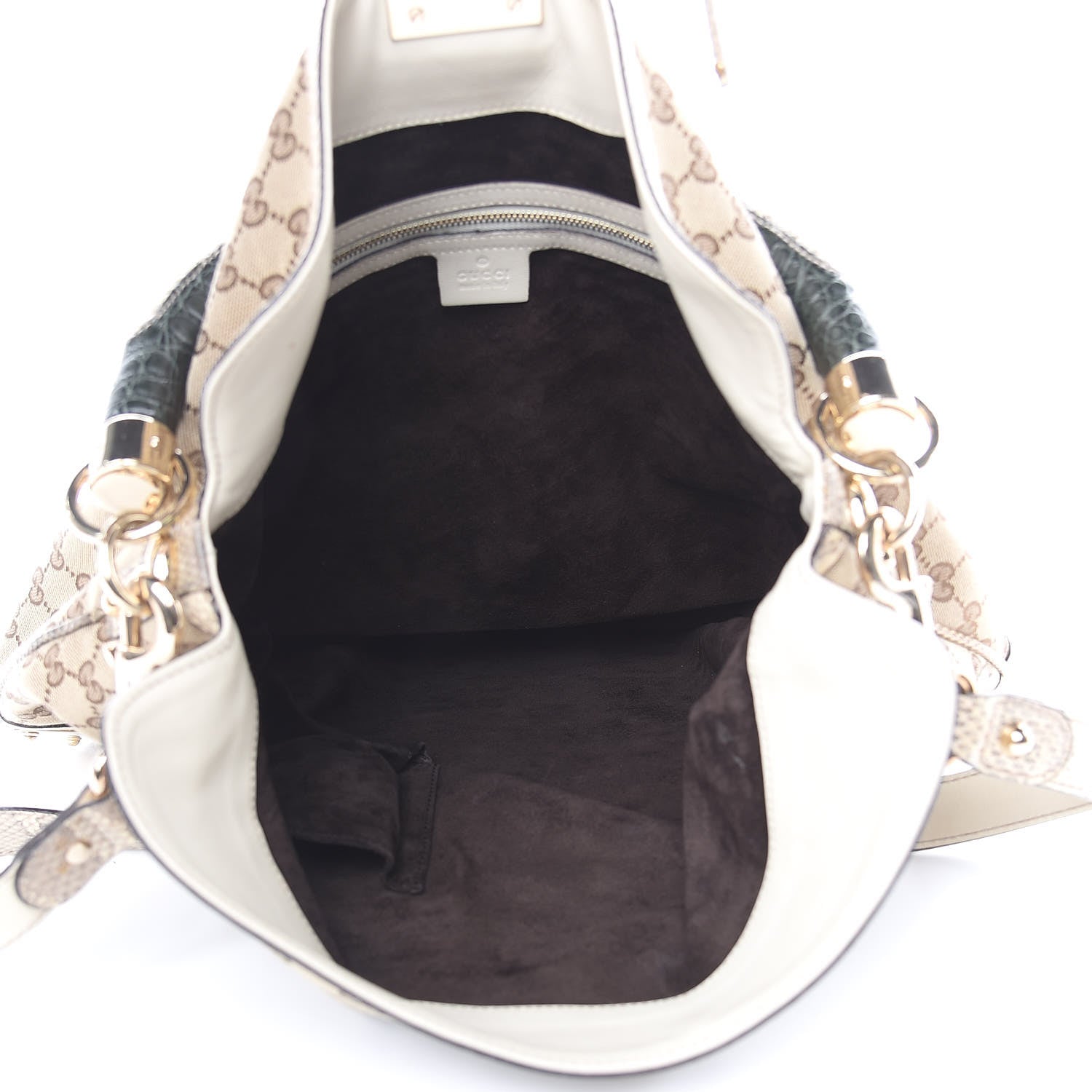 Gucci Monogram Large Crest Patchwork Embroidered Indy Top Handle Bag 5 of 11