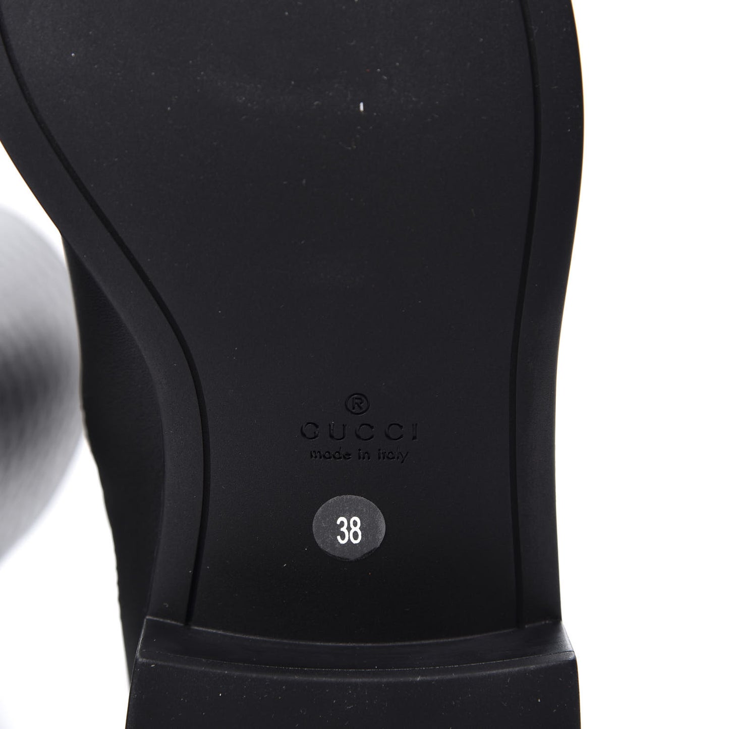 Microguccissima Knee High Riding Boots 38 Black