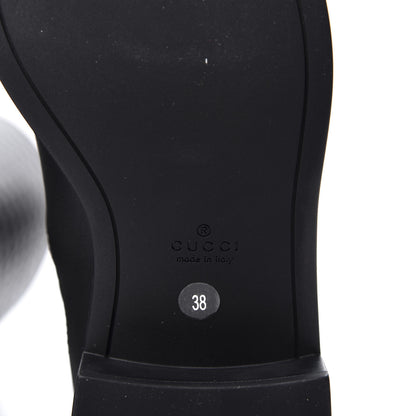 Gucci Microguccissima Knee High Riding Boots 38 Black 10 of 11