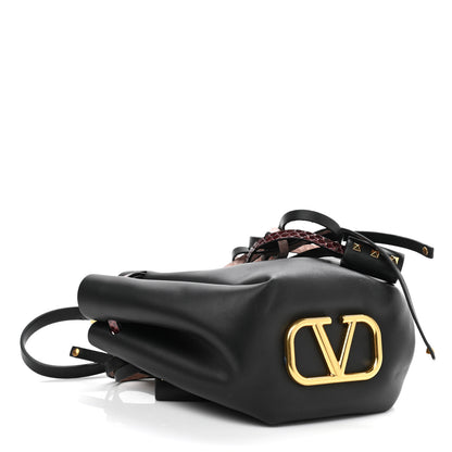 Valentino Garavani Vitello Ayers VLogo Bucket Bag Black 4 of 10