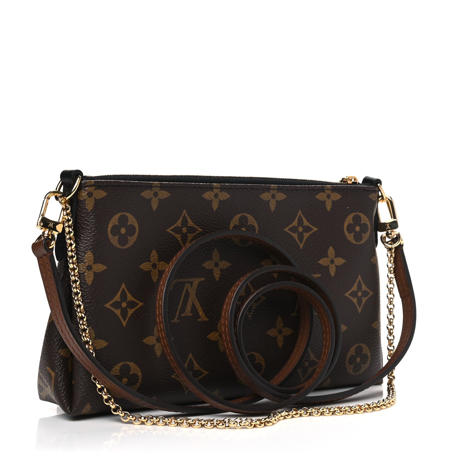 Louis Vuitton Monogram Pallas Clutch Black 2 of 8