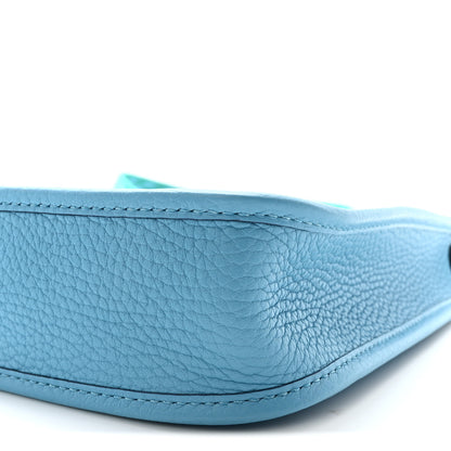 Hermes Taurillon Clemence Amazone Evelyne TPM Bleu du Nord Vert Verone 9 of 10