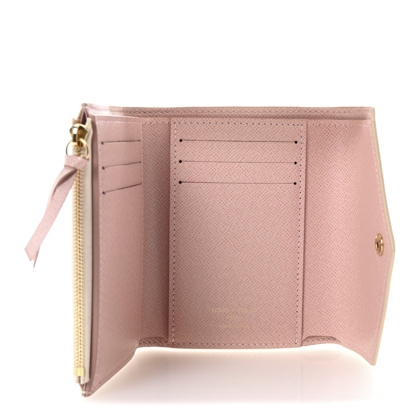 Damier Azur Victorine Wallet Rose Ballerine