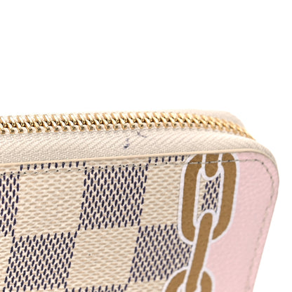 Louis Vuitton Damier Azur Nautical Zippy Wallet Gold 9 of 9